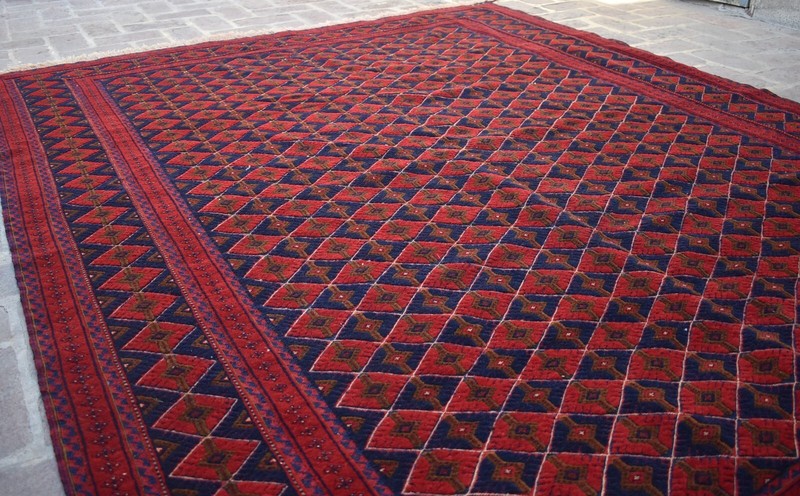 6'11" x 8'10" Handmade Vintage Afghan Tribal Moshvani Persian Wool Area Rug 7x9 gallery