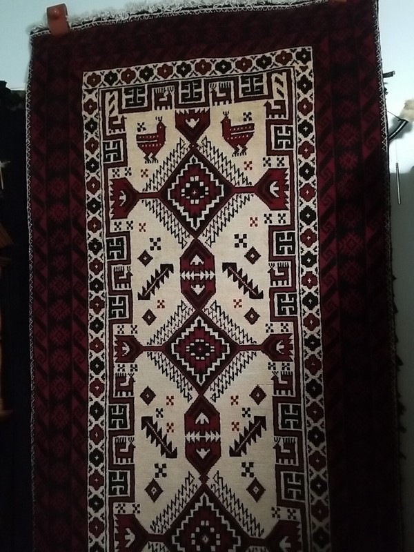 Fine Quality Handmade Tribal Accent Rug 3'x6' Geometric Patterns. gallery