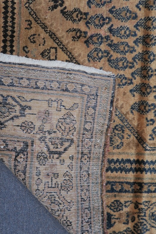 Vintage Kurdish Oriental Area Rug Hand Knotted Wool 4'3 x 6'9 gallery