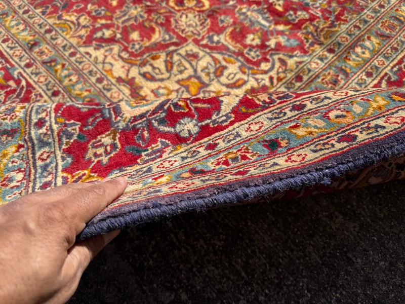 9x12 BLUE VINTAGE RUG HANDMADE FINE ORIENTAL HANDWOVEN navy purple red ANTIQUE gallery