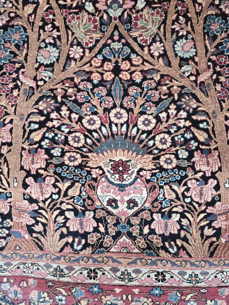Fine Antique Genuine Middle Eastern Lavar Rug 99 X 55 Inches