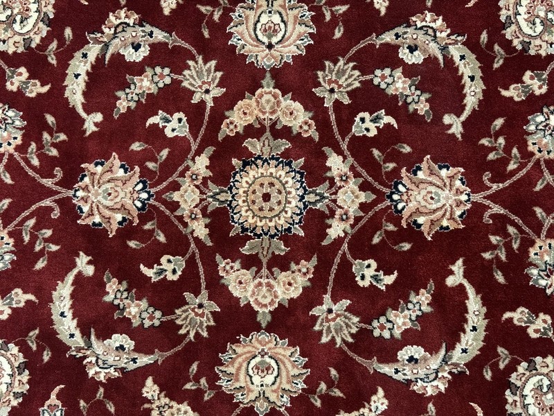 Maroon Oriental Rug 8x10 Floral Pak Per'sian Wool Silk Highlights Traditional gallery