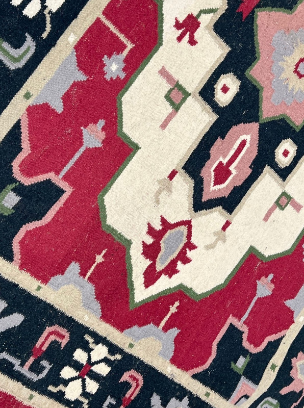 Antique Anatolian Kilim Flatweave Rug 6'9" x 4'7", Turkish Handwoven gallery