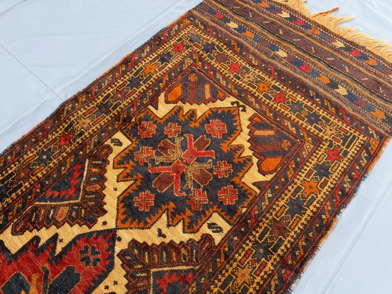 Antique Afghan Baluchi Runner Rug 3x11 Hand Knotted Persian Style Hallway Carpet gallery