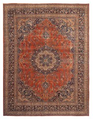 Vintage 9’9″ x 12’6″ Traditional Hand Knotted Vegetable Dye Wool Area Rug