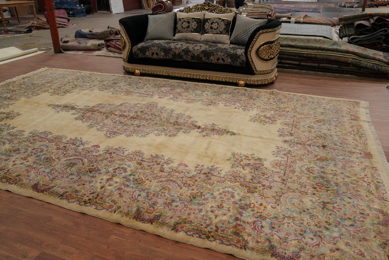 Vegetable Dye Victorian Style Large Rug 10x16 ft Hand-knotted Wool Living Room gallery