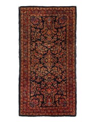 Navy Antique Sarouk Rug 2’2″x 4′