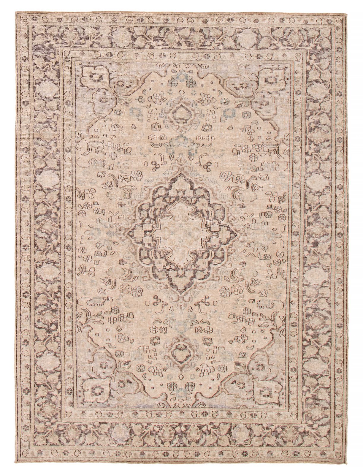 Vintage Traditional Hand-Knotted Area Rug 6'10" x 9'3" Oriental Wool Carpet gallery