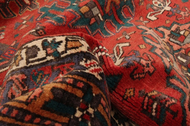 3'11" x 15'1" Vintage Hand-knotted Runner Rug Traditional Oriental Wool Carpet gallery