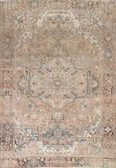 Geometric Traditional Area Rug 8×12 Ft Handmade Medallion Vintage Wool Carpet