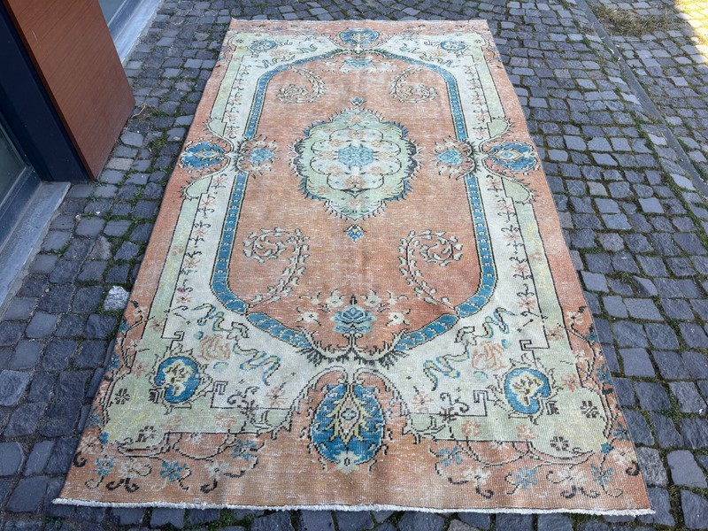 VINTAGE LARGE RUG, HANDMADE WOOL RUG, BOHEMIAN RUG, CARPET | 5,7 x 10,3 ft gallery