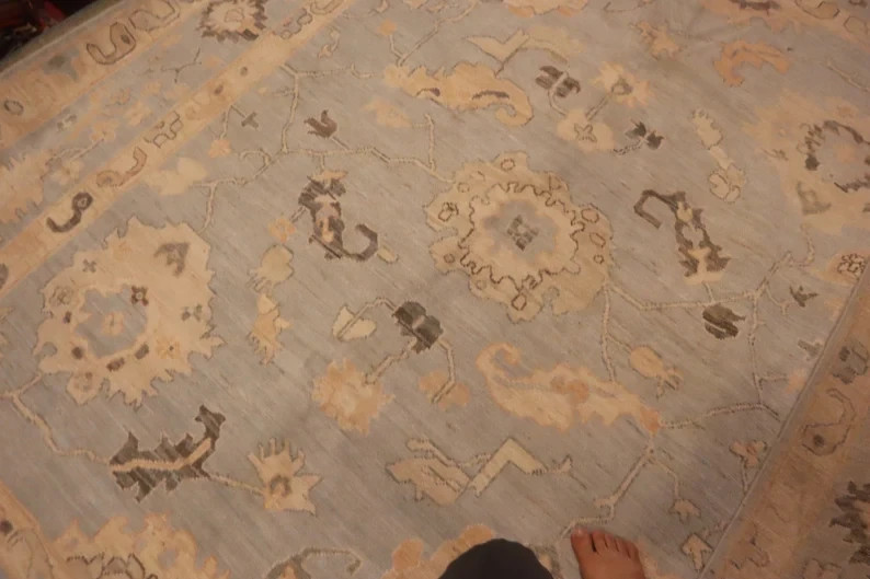 235 X 300 CM Stunning Natural Vegetable Dye Contemporary Oushak Turkoman Carpet gallery