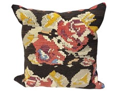 #1744/59 Superb Custom Made Old Turkish Tribal Kilim Pillow 20″ by 20″