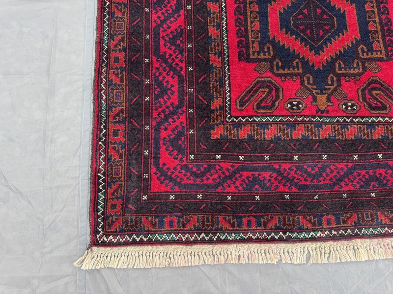 110x200cm Stunning Gorgeous Afghan Nomadic Latif Khani Tribal Belouch Herati Rug gallery