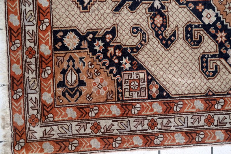 Handmade vintage Turkish Sivas rug 3.8' x 6.3' (118cm x 194cm) 1950s - 1C1061 gallery