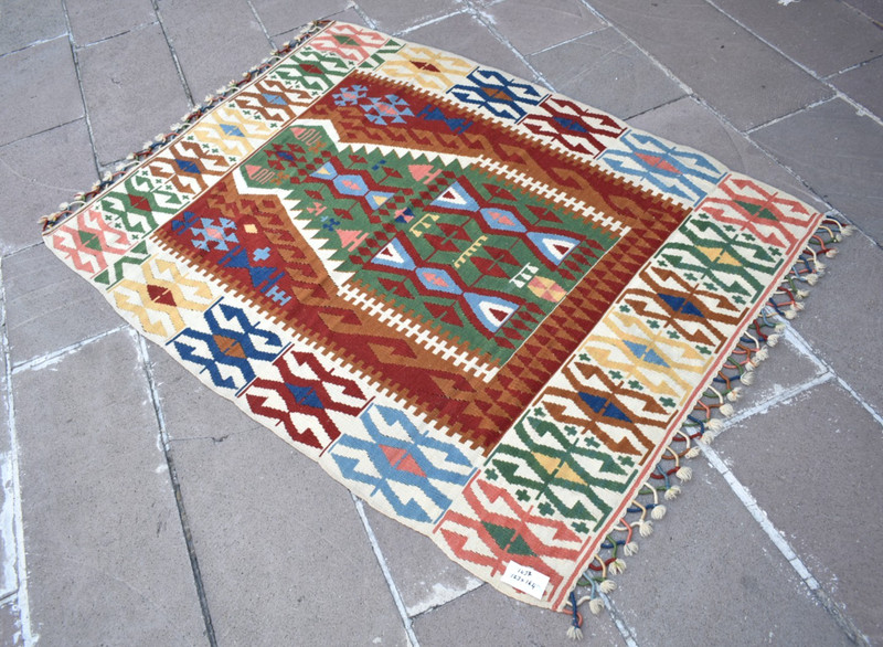 Vintage Turkish Rug 48'' x 64'' Anatolian Kayseri Prayer Rug Home Decor Wool Rug gallery