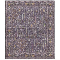 Dalyn Hatay Washable HY5 9’x12′ Area Rug – Eggplant