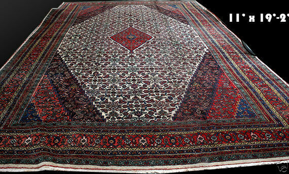 A Palace Size Antique 11' x 19' Bibikabad Area Rug gallery