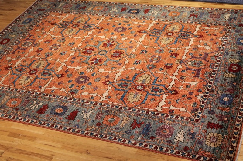 Hand-knotted Rug (Carpet) 8'8X11'6, Choeb Rang mint condition gallery