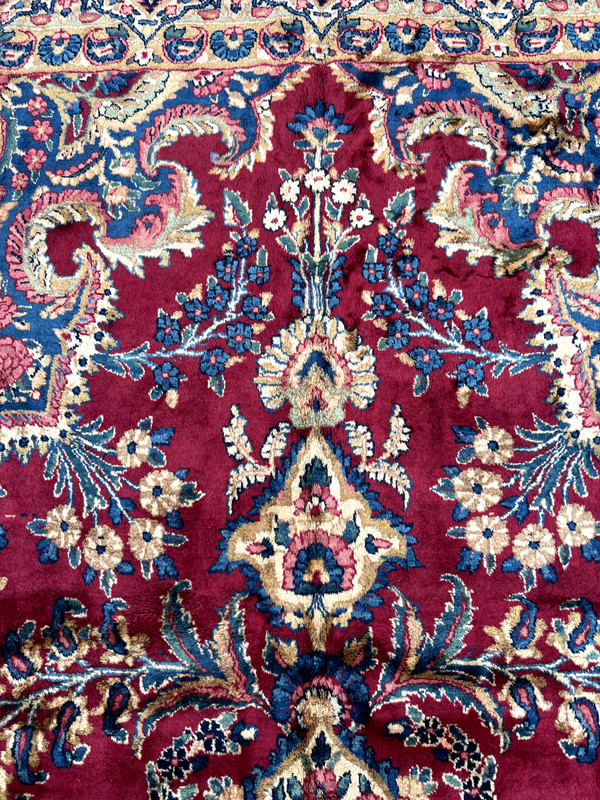 8’ by 12’ FINE DECORATIVE SIGNED HANDMADE PERRSIAN RUG CARPET ca1920, gallery