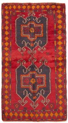 Traditional Vintage Hand-Knotted Carpet 3’6″ x 6’4″ Wool Area Rug