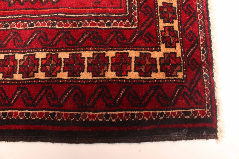Vintage Hand-Knotted Area Rug 3'4" x 6'11" Traditional Oriental Wool Carpet gallery