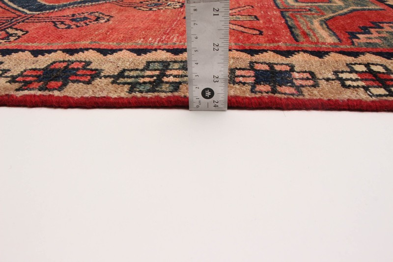 Vintage 4'1" x 6'11" Traditional Hand Knotted Vegetable Dye Wool Area Rug gallery