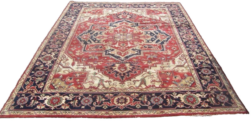 9 x 12 FINE SERAPI DESIGN ORIENTAL ROOM SIZE RUG EXCELLENT CONDITION # 124 gallery