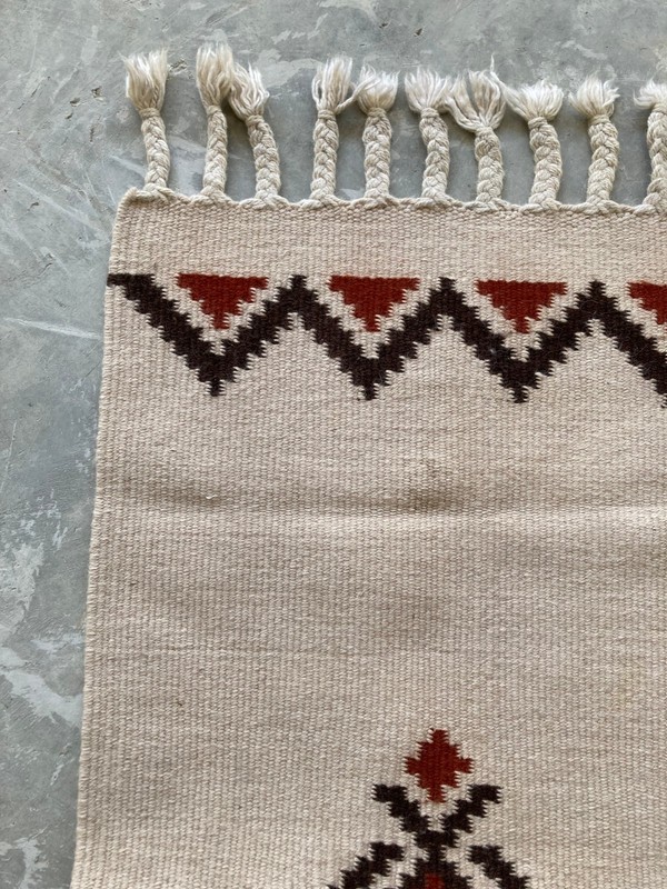 Vintage Traditional Handmade Beautiful Turkish Kilim Floor Rug Carpet 139x68cm gallery