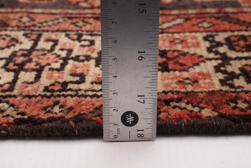 Vintage Hand-knotted Runner Rug 3'7" x 9'7" Traditional Oriental Wool Carpet gallery