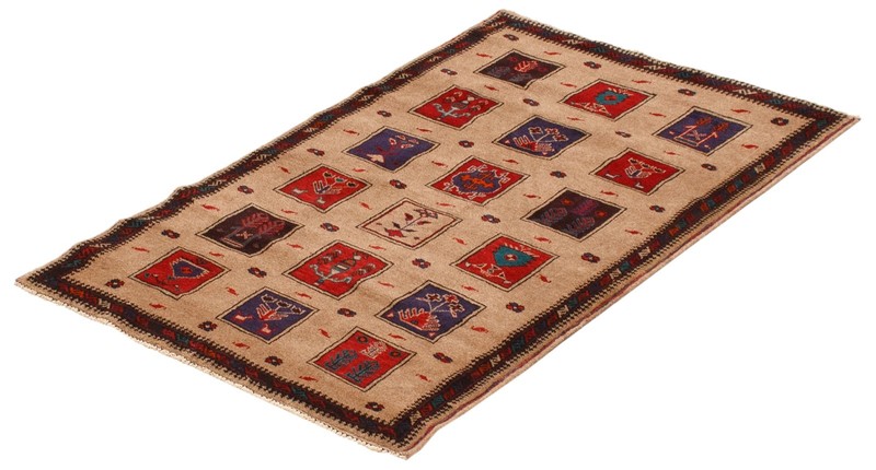 Vintage Traditional Hand-Knotted Area Rug 3'1" x 4'10" Oriental Wool Carpet gallery