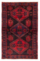 Vintage Hand-Knotted Area Rug 4’4″ x 6’10” Traditional Oriental Wool Carpet