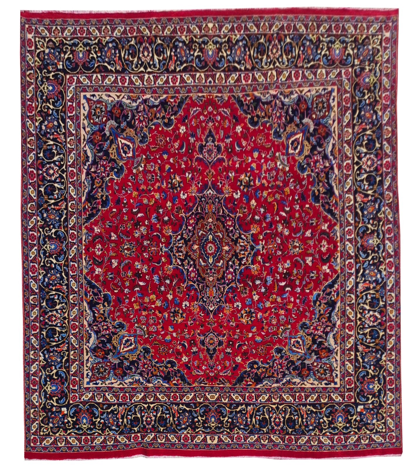 Amazing Hand Knotted Vintage Mashoud Wool Area Rug 10.0 x 9.5 Ft gallery