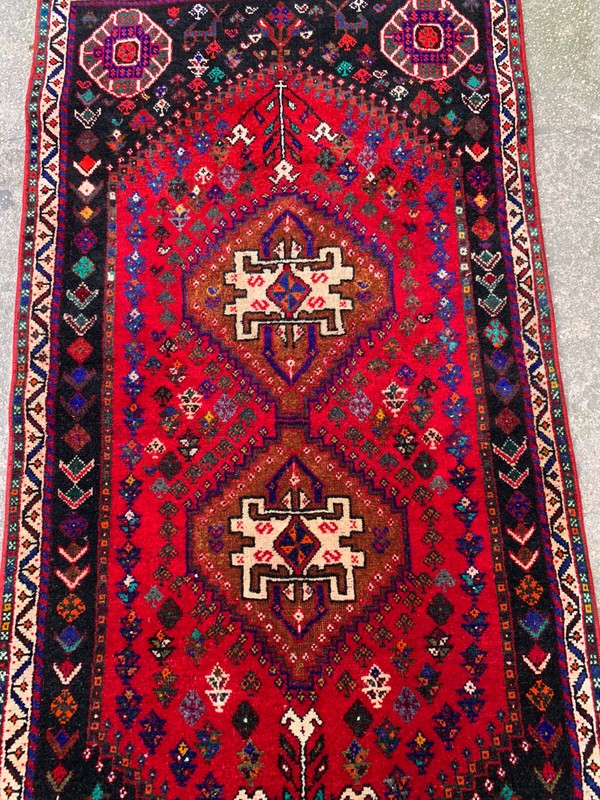2'7'' x 5'3'' Vintage Carpet Natural Village Rug Handmade Rug.SKU:P1596 gallery