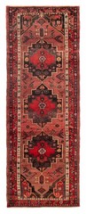 Vintage Hand-knotted Runner Rug 3’7″ x 10’2″ Traditional Oriental Wool Carpet