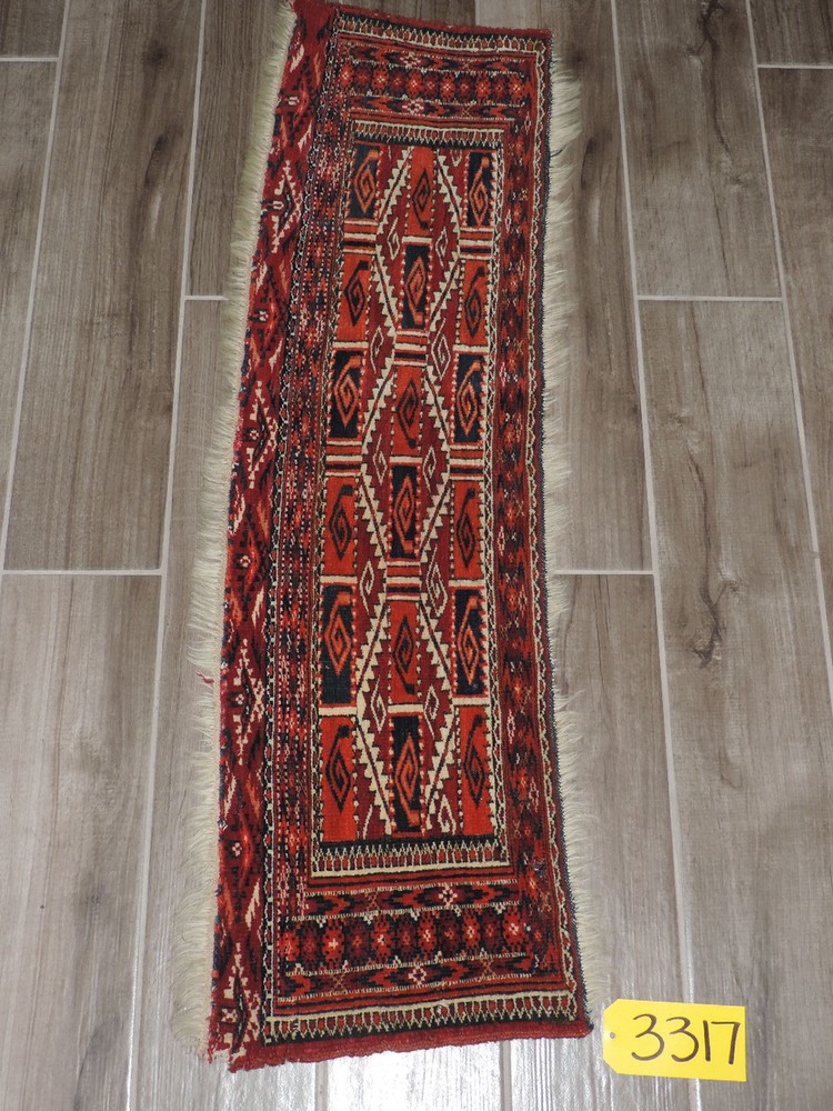 14" x 44" Antique Yomud Wool BagFace