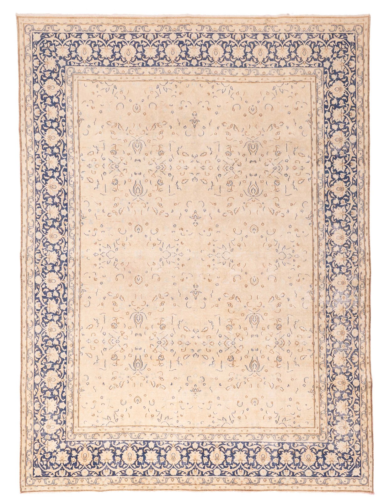 Vintage Traditional Hand-Knotted Area Rug 9'7" x 12'9" Oriental Wool Carpet gallery