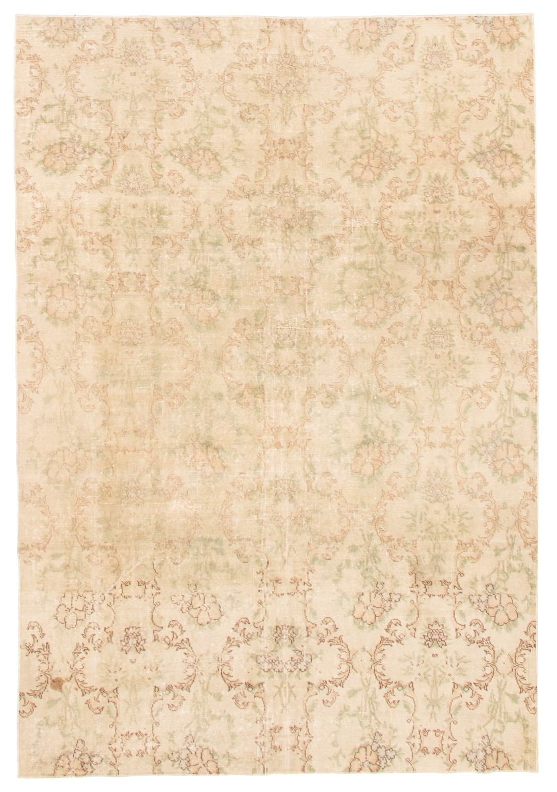 Vintage Traditional Hand-Knotted Area Rug 6'3" x 9'2" Oriental Wool Carpet gallery