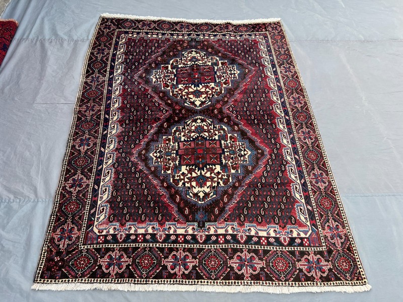 5.5x7.3 ft Antique Hand Knotted Rug – Turkish Inspired Caucasian Tribal Carpet gallery