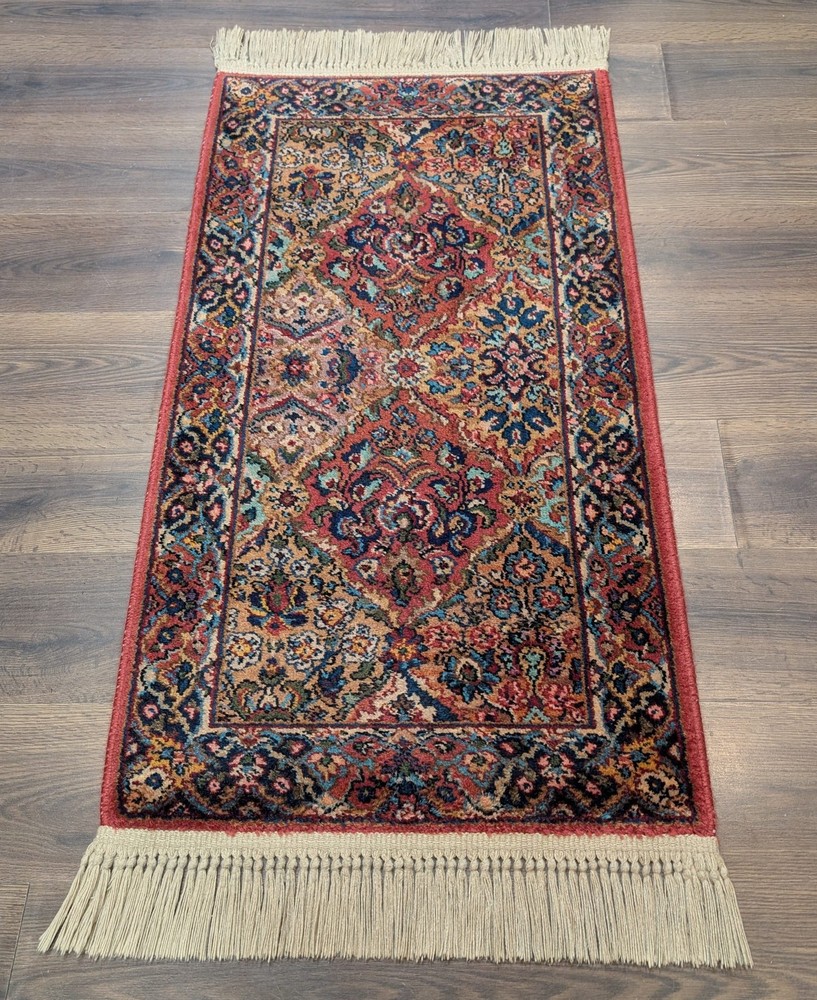 Karastan Multicolor Panel Kirman Rug #717, Wool 2x4 Accent Rug