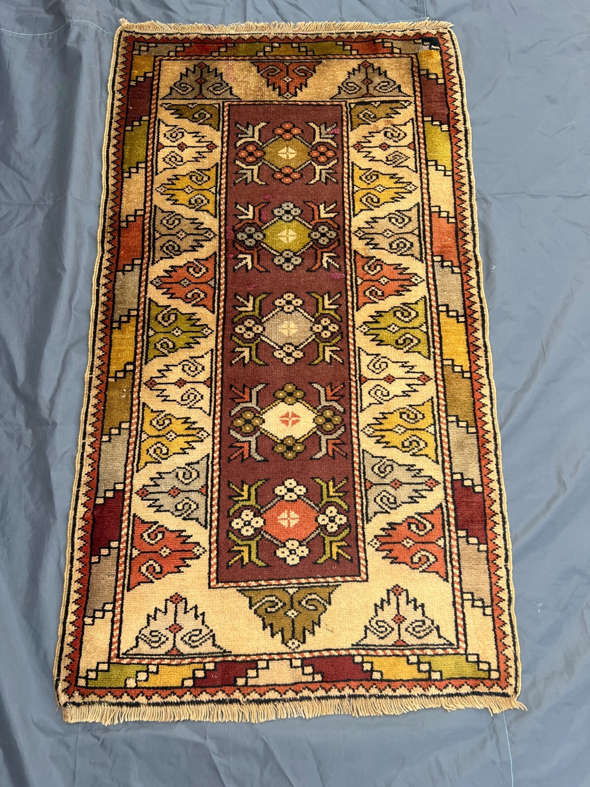 Antique Turkish Rug 2'9x4'10 – Hand Knotted Wool Low Pile Accent Area Decor Rug gallery