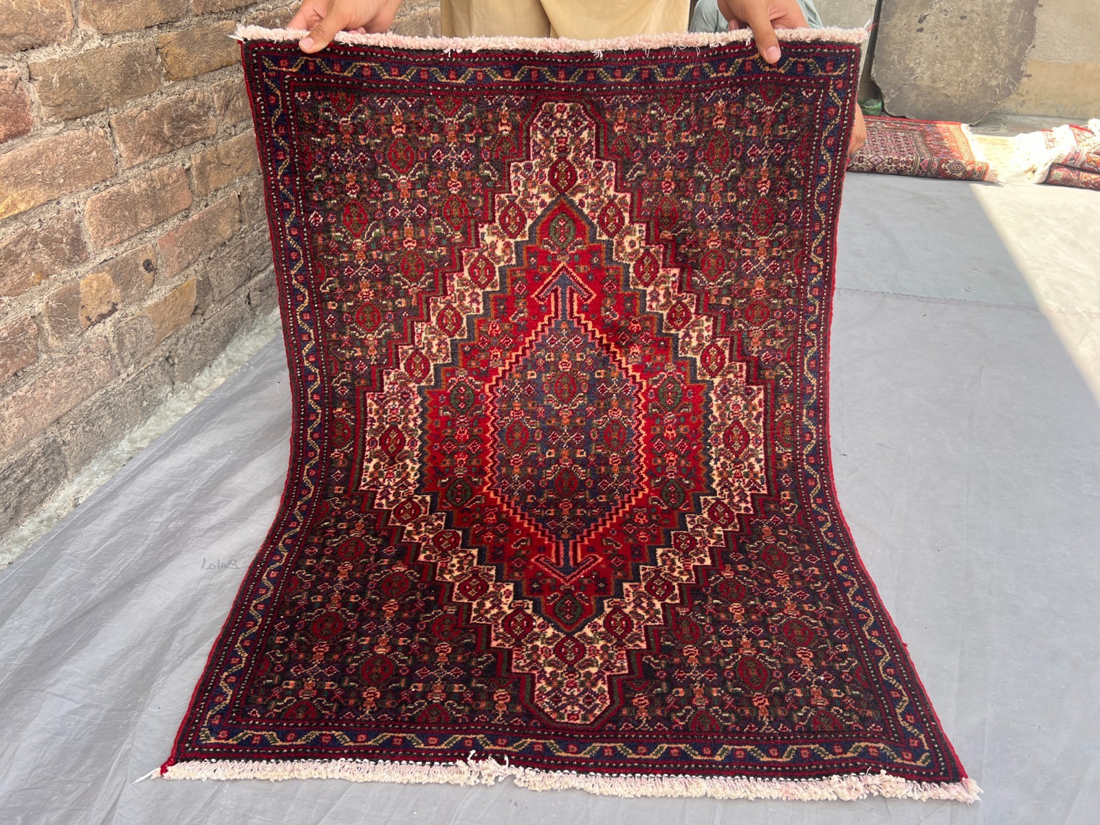 2'5 x 3'5 Vintage Turkish Hand Knotted Tribal Geometric Faded Oriental Rug Decor gallery