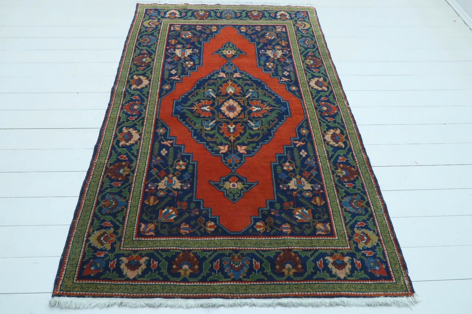 Turkish Azeri Carpet Rug, Classic Rug5X7, Antique Rug, Wool Rug 52"x81" Area Rug gallery