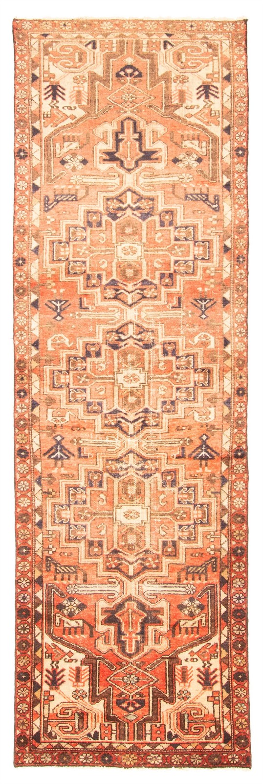 2'10" x 9'0" Vintage Hand-knotted Runner Rug Traditional Oriental Wool Carpet gallery