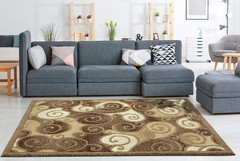 MAJESTIC RUG 3*5 : AP16E D.BROWN / BERBER