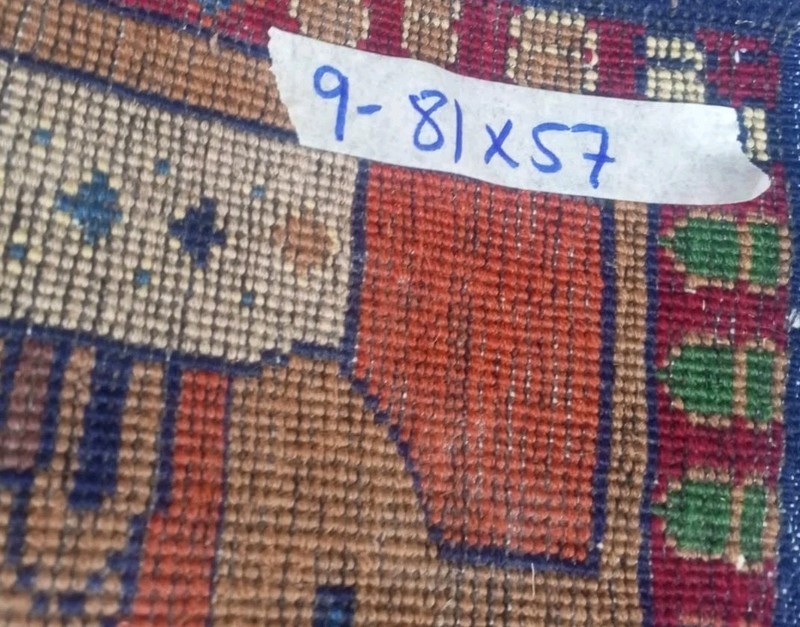 Handmade Afghani War Rug Great Quality Beautiful Design Size 81x57cm gallery