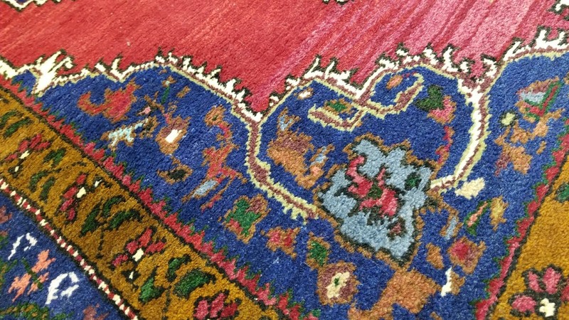 Vintage 1950-1960s Turkish Tribal Rug 4'5"×7'" gallery