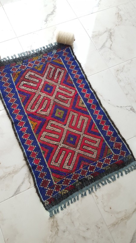Area Antique Kilim Rug Anatolian Handmade Blue Rug Traditional Kitchen Decor Rug gallery