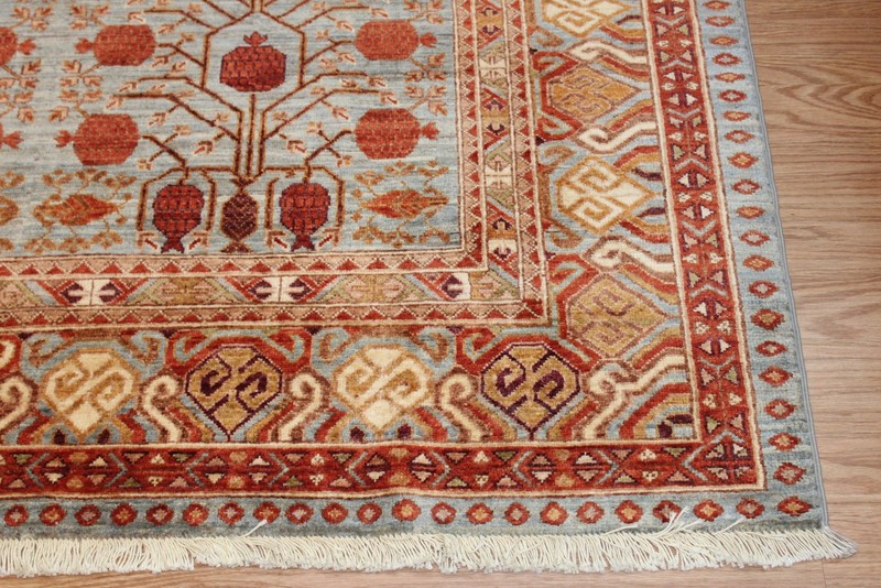 Fine Quality Genuine Handmade Hand Knotted Oriental Rug 6' x 9' Vegetable Dyed gallery