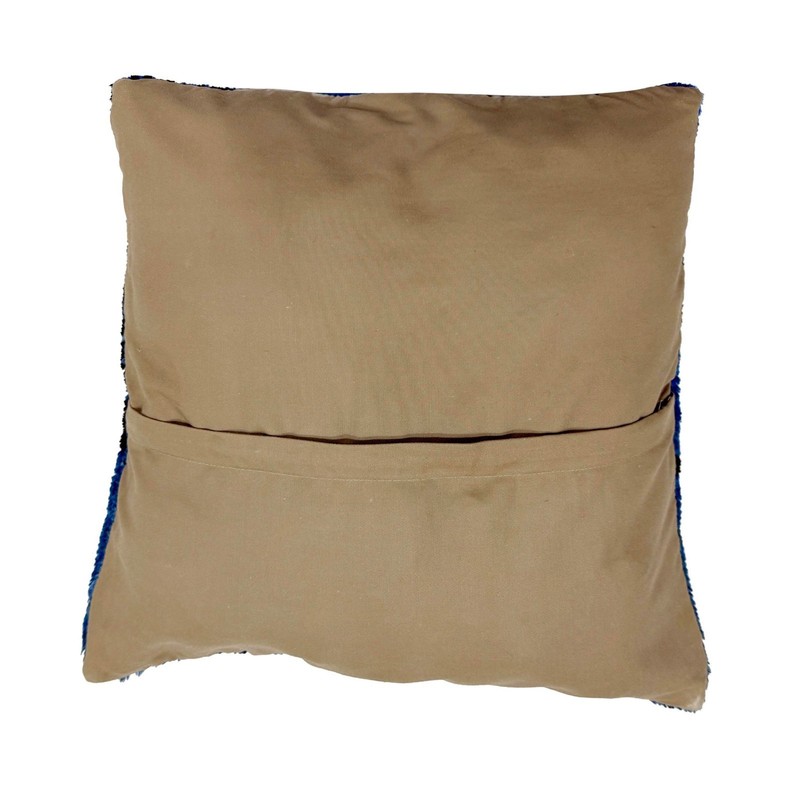 Handmade Overdyed Carpet Cushion Tribal Accent Pillow 1.4x1.3 ft gallery